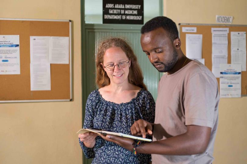 PD Dr. Eva J. Kantelhardt and Mr. Muluken Gizaw, head of the EKFS project in Ethiopia 2017 to 2019