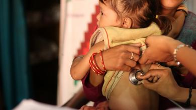 Child in a clinic