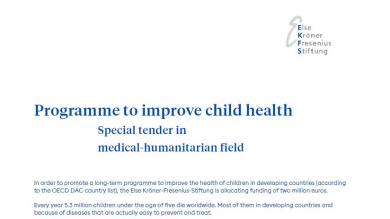 Special tender: Programme to improve child health