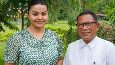 Award-winning duo Dorothy Das Pariyar and Tham Bahadur Gurung from the NGO International Nepal Fellowship (INF Nepal) for the project “70 Years of Leprosy Relief – toward zero leprosy”