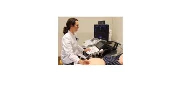 Dr. Lobmaier bei der fetalen Echokardiographie