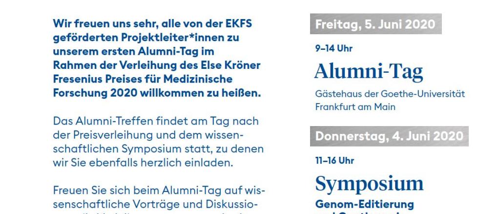 Alumni-Tag am 5. Juni 2020