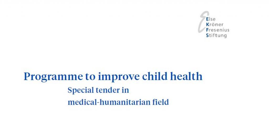 Special tender: Programme to improve child health