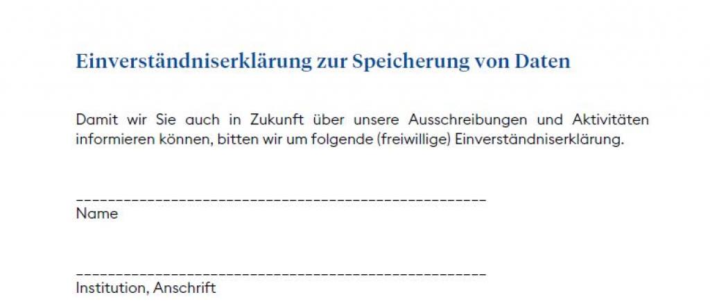 Einverständniserklärung Publikationspreise 2021