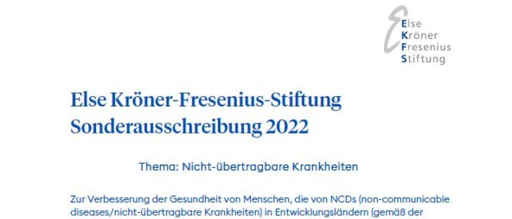 Ausschreibung NCDs