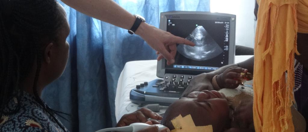 At Dhulikel Hospital in Nepal: the aim of the project is to provide sustainable and independent practical and online ultrasound training
