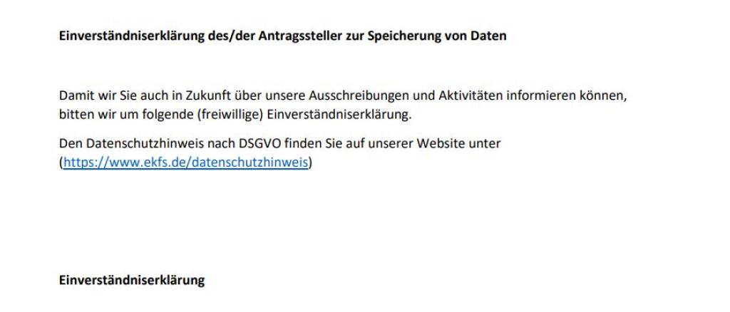 Humanitärer Preis 2022: Einverständniserklärung