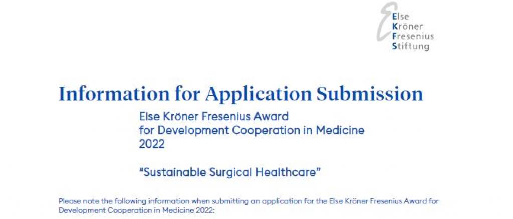 Humanitarian Award 2022: Information for Application Submission