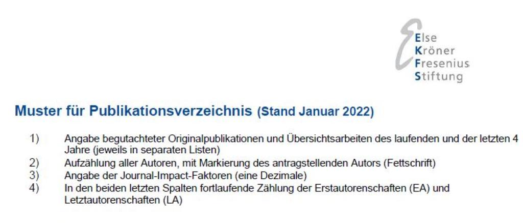 Muster Publikationsverzeichnis Exzellenzstipendien 2022
