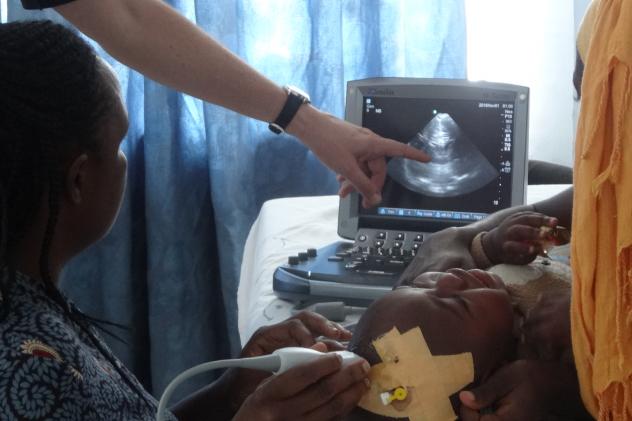 At Dhulikel Hospital in Nepal: the aim of the project is to provide sustainable and independent practical and online ultrasound training
